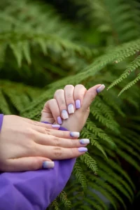 Nails purple