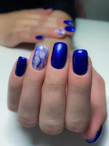 Blue nail
