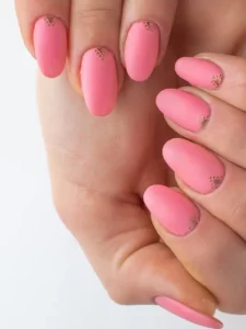 Pink short nail